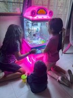 Deluxe Colorful Boutique Doll Grabbing Machine Small Household Mini Clip Doll Machine Children's Commercial Clip Candy