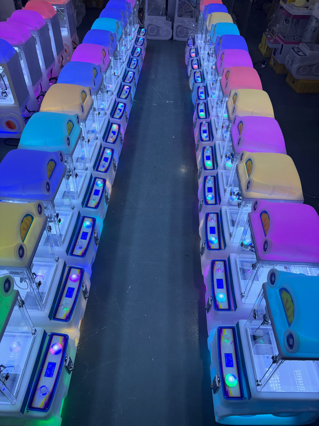 Deluxe Colorful Boutique Doll Grabbing Machine Small Household Mini Clip Doll Machine Children's Commercial Clip Candy