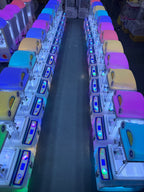 Deluxe Colorful Boutique Doll Grabbing Machine Small Household Mini Clip Doll Machine Children's Commercial Clip Candy