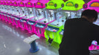 Deluxe Colorful Boutique Doll Grabbing Machine Small Household Mini Clip Doll Machine Children's Commercial Clip Candy